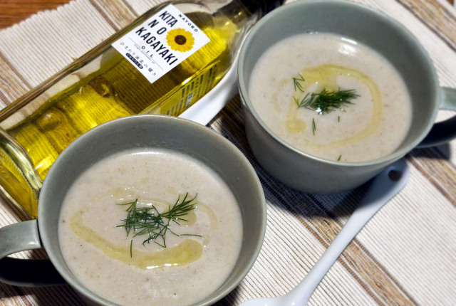 国産ひまわり油　牛蒡ポタージュ