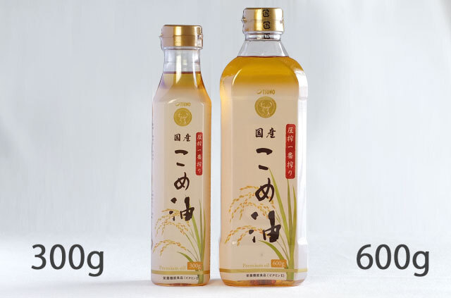 圧搾一番搾り 国産こめ油 600g TSUNO 油のネットショップ【金田油店】